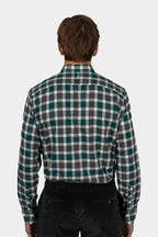 CANALI | Check Shirt | Green & Charcoal