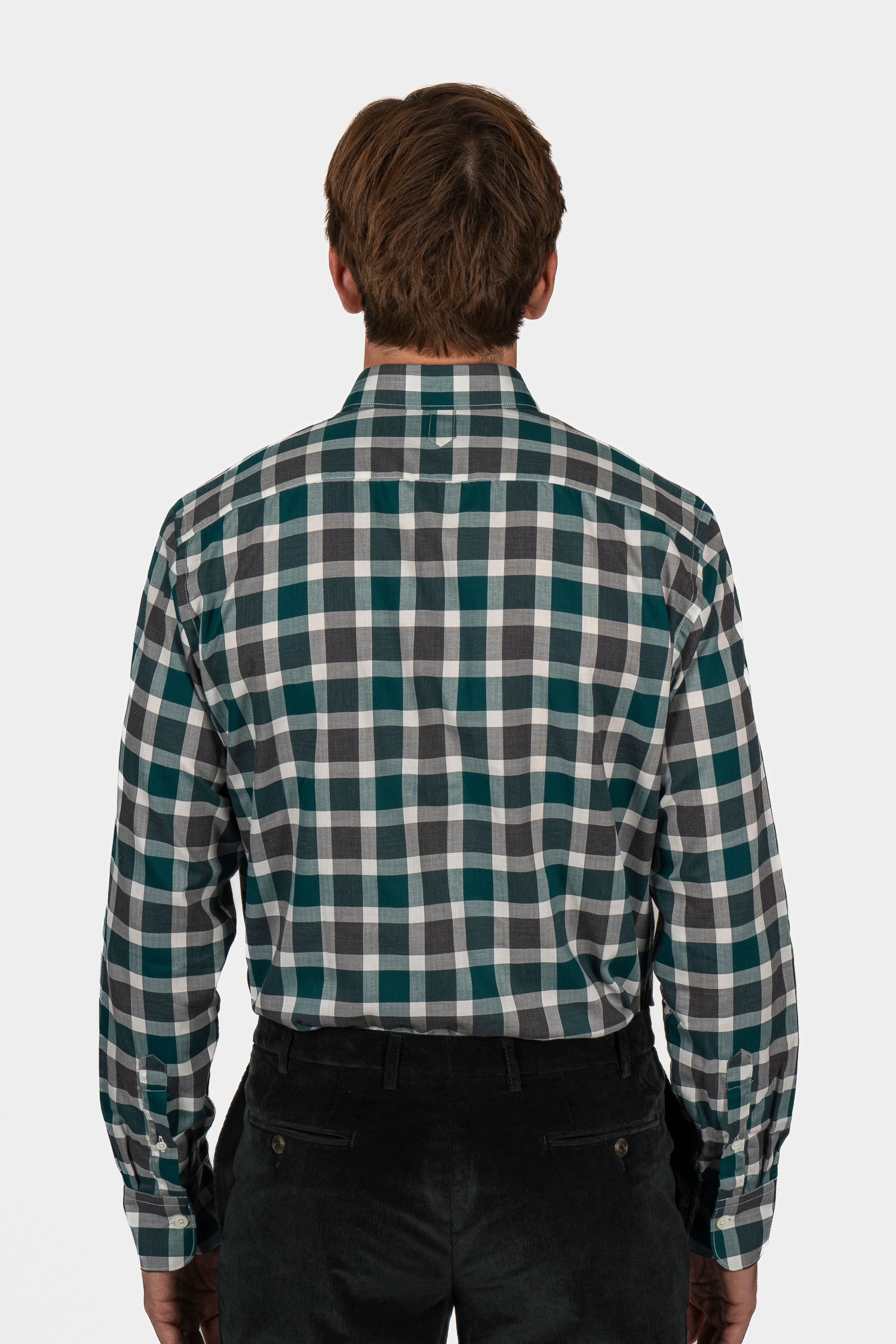 CANALI | Check Shirt | Green & Charcoal