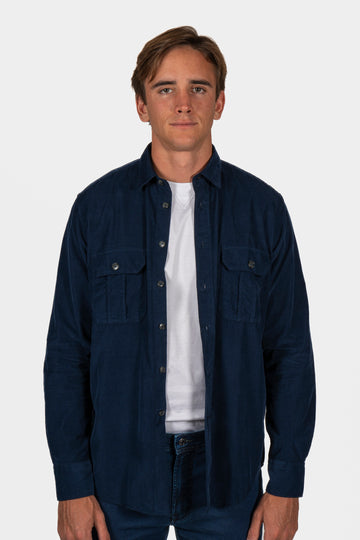 CANALI Navy Western Overshirt