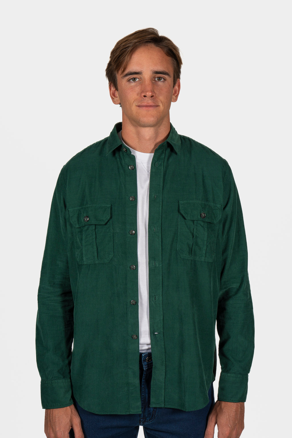 CANALI | Western Overshirt | Bottle Green