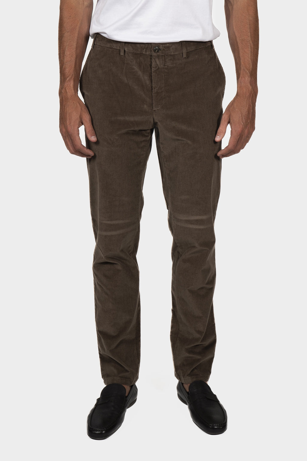 CANALI | Fine Corduroy Chinos | Light Brown