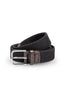 MITCHELL OGILVIE | Plaited Elasticated Belt Croc Trims | Navy & Choc