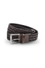 MITCHELL OGILVIE | Plaited Belt Croc Trims | Dark Brown