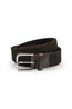 MITCHELL OGILVIE | Plaited Elasticated Belt Croc Trims | Dark Brown