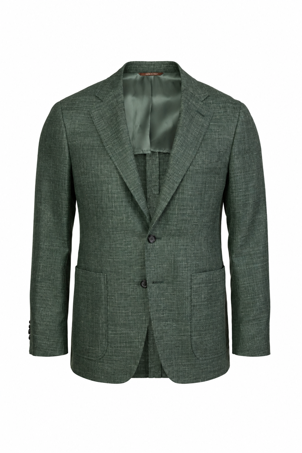 CANALI | Drop 7 Wool Blend Jacket | Forest Green
