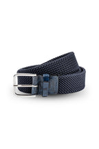 MITCHELL OGILVIE | Plaited Elasticated Belt Croc Trims | Navy