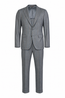 CANALI | Flannel Stripe Suit | Grey & Brown