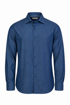 CANALI | Chambray Shirt | Dark Blue