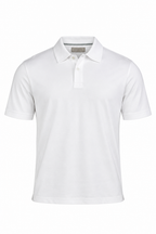CANALI | Polo With Ribbed Trim On Placket | White