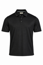 CANALI | Polo With Ribbed Trim On Placket | Black