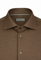 CANALI | Soft Textured Shirt | Brown