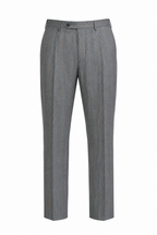 CANALI | Flannel Stripe Suit | Grey & Brown