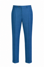 CANALI | Subtle Brown Check Suit | Mid-Blue