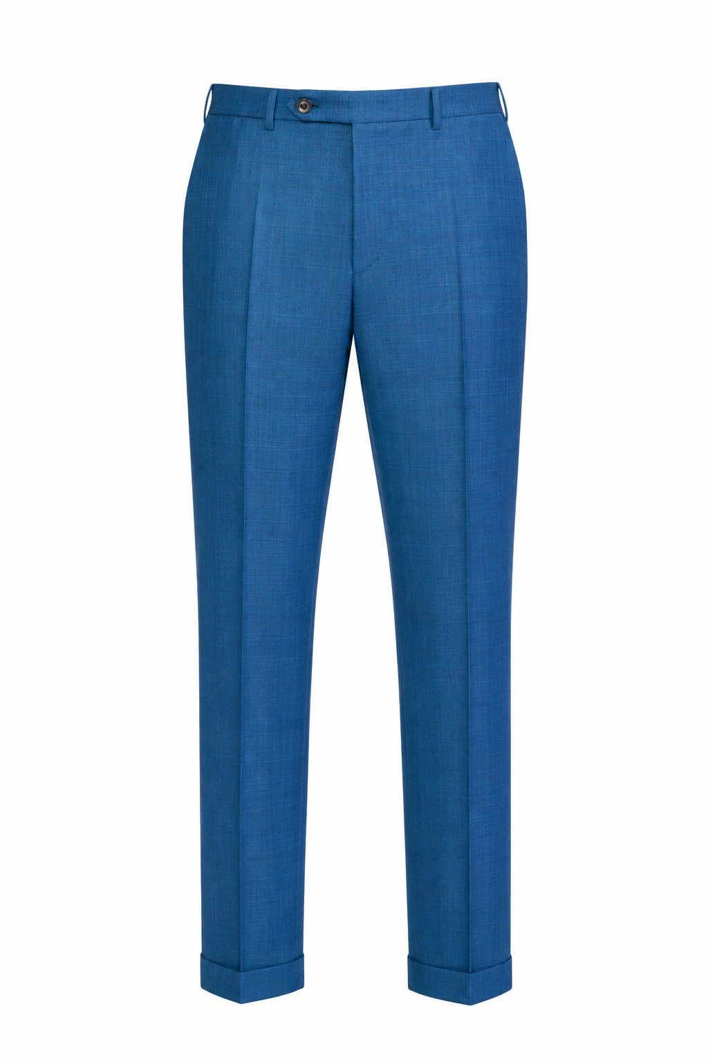 CANALI | Subtle Brown Check Suit | Mid-Blue