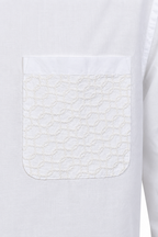 CANALI | Shirt With Embroidered Pocket | White