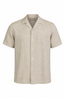 CANALI | Check-Like Linen Shirt | Sand