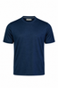 CANALI | Ribbed Crew Neck T-Shirt | Navy