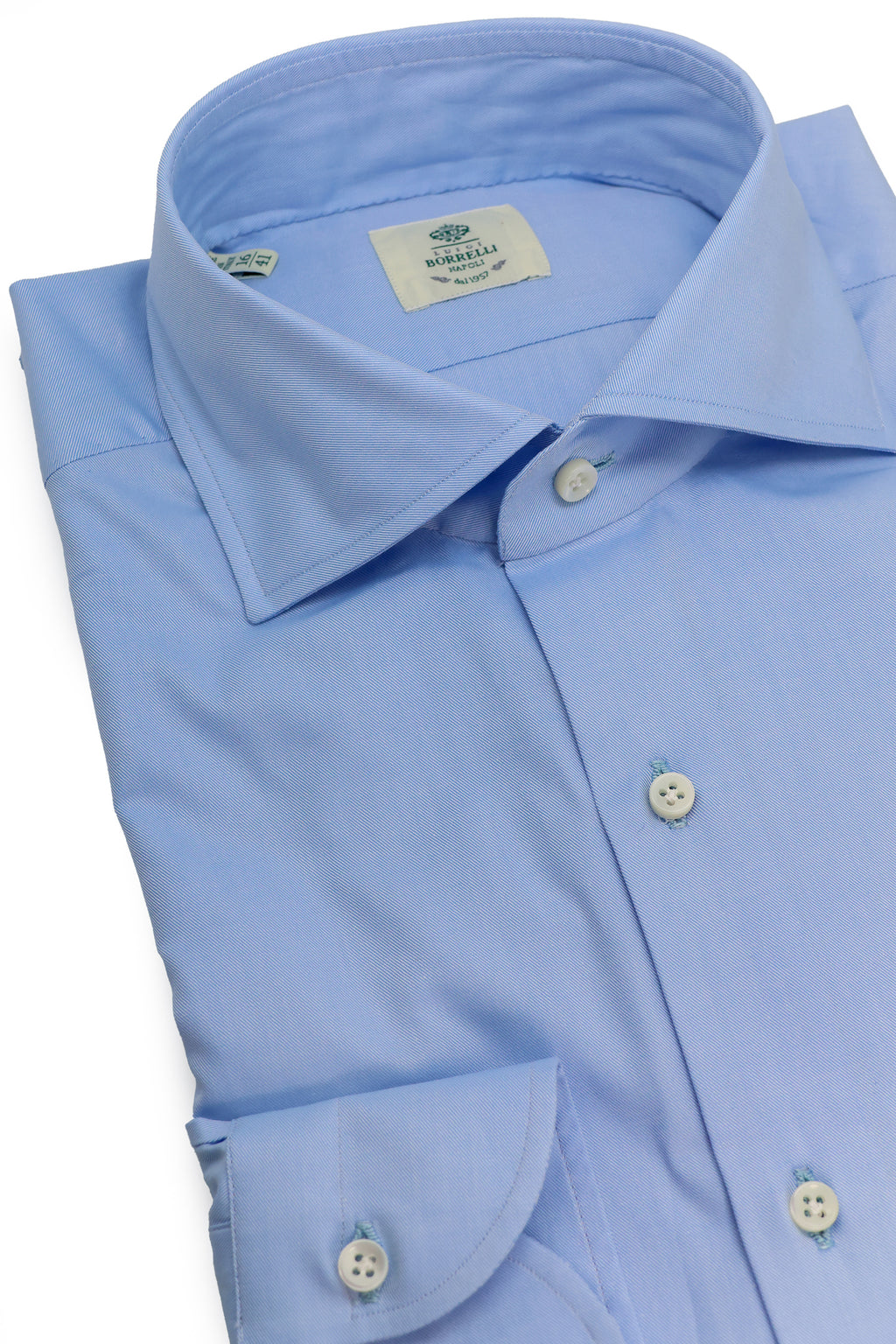 BORRELLI | Twill Shirt | Light Blue
