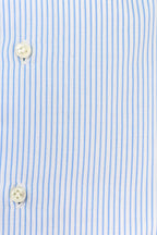 BORRELLI | Striped Twill Shirt | Light Blue