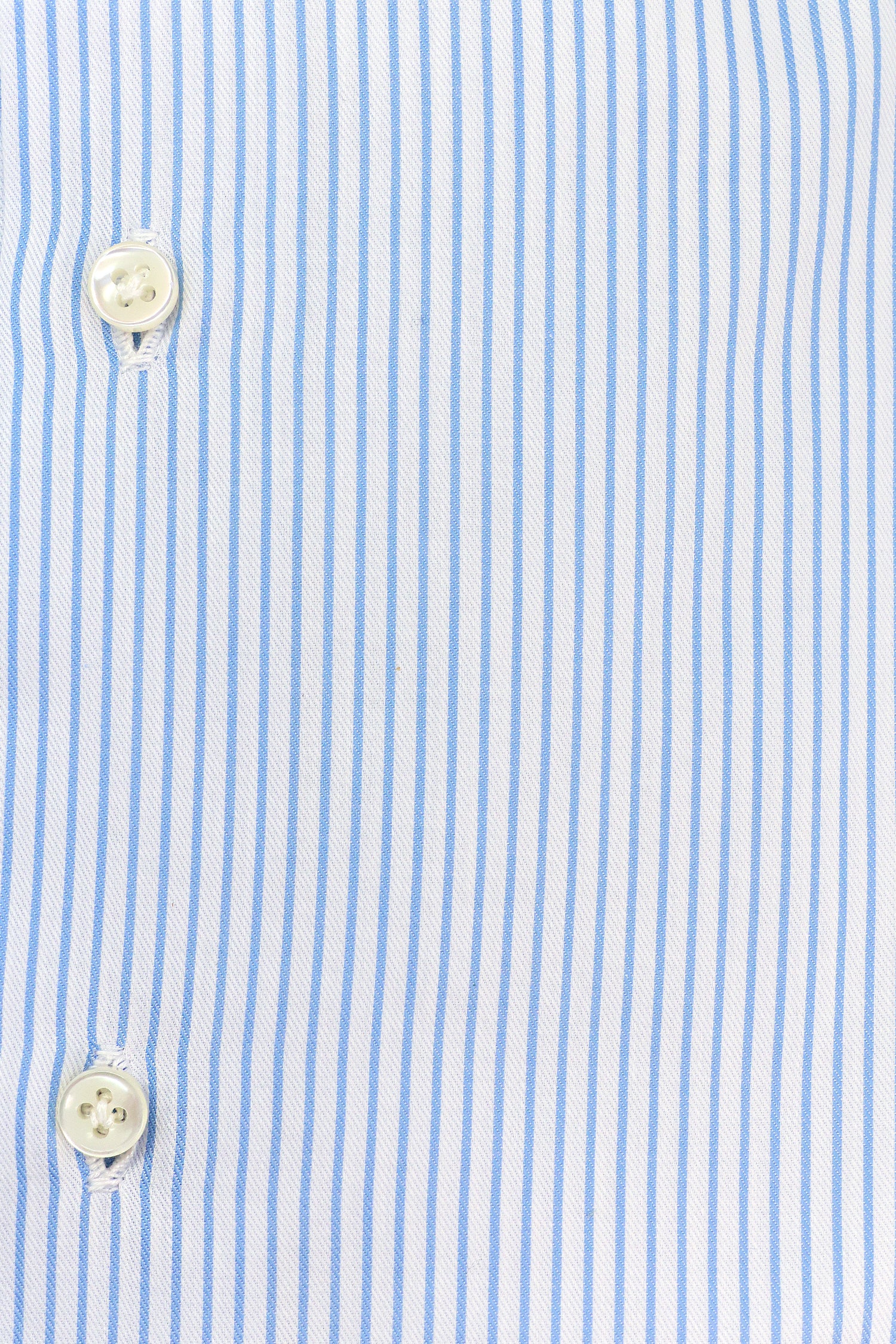 BORRELLI | Striped Twill Shirt | Light Blue