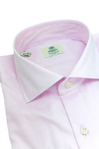BORRELLI | Plain Twill Shirt | Light Pink