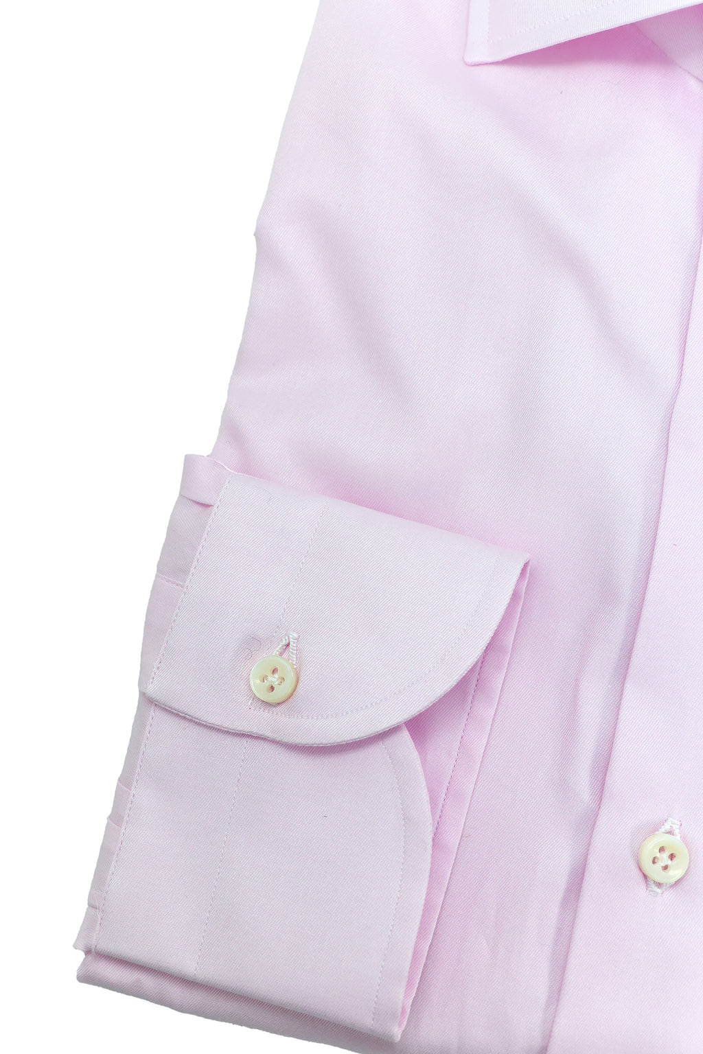 BORRELLI | Plain Twill Shirt | Light Pink