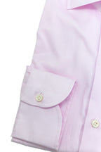BORRELLI | Plain Twill Shirt | Light Pink