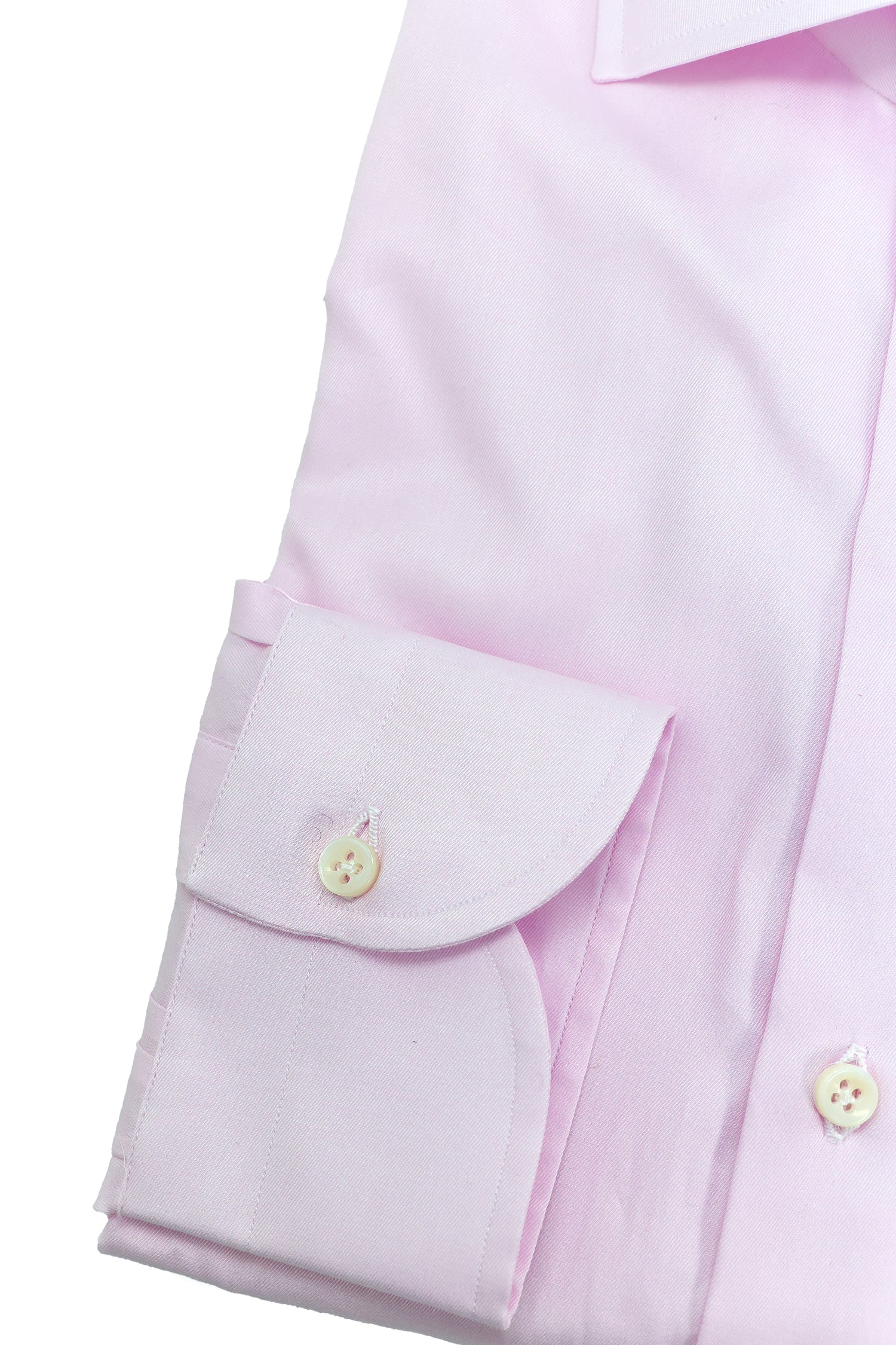 BORRELLI | Plain Twill Shirt | Light Pink