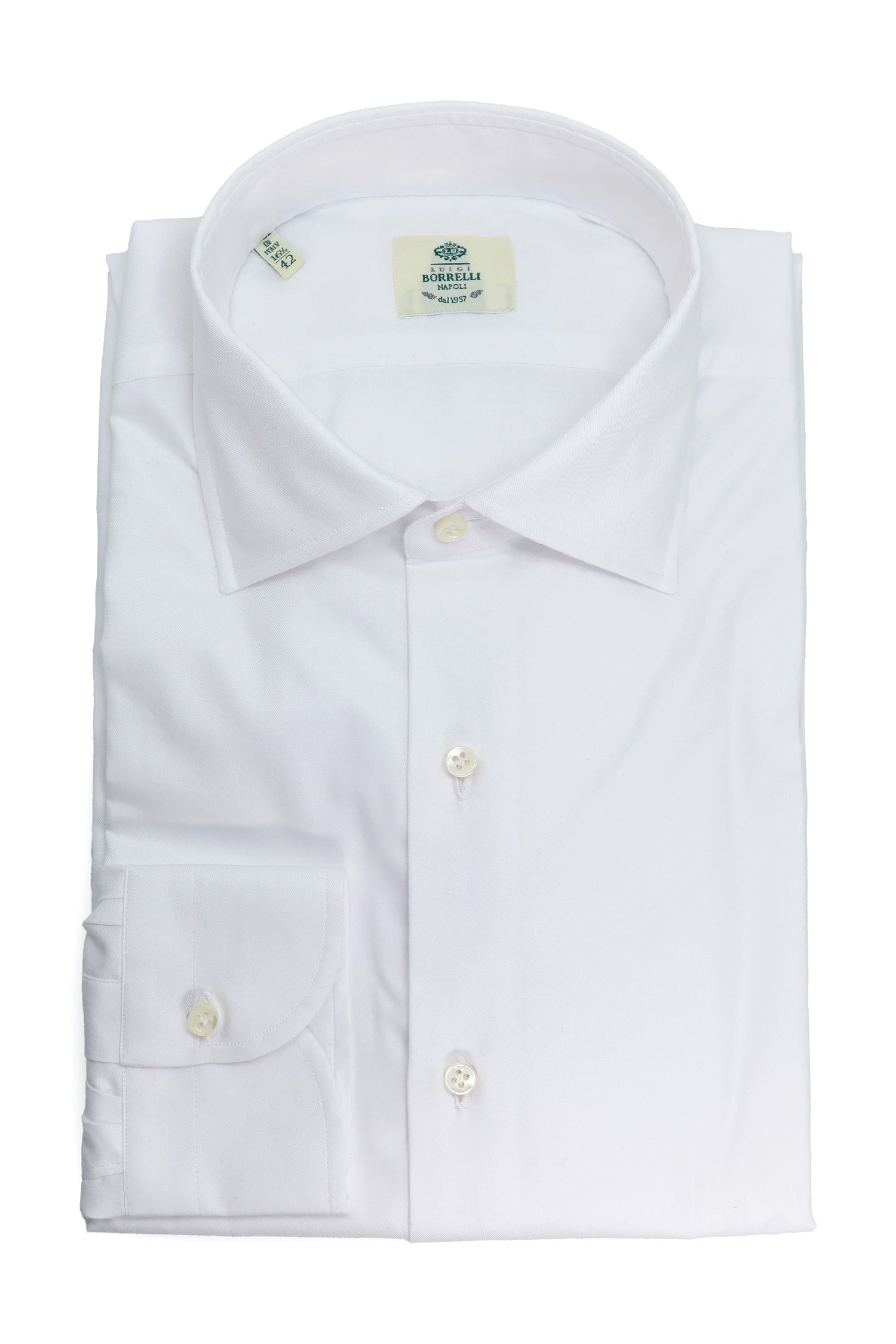 BORRELLI | Twill Shirt | White