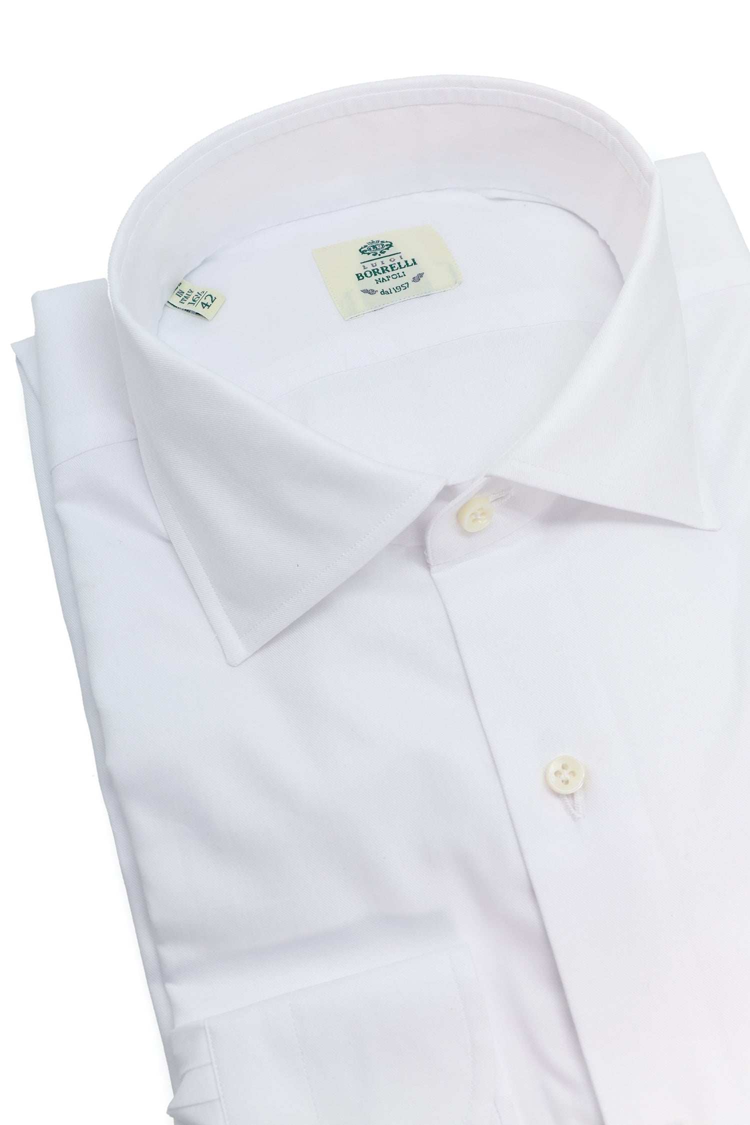 BORRELLI | Twill Shirt | White