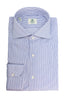 BORRELLI | Striped Twill Shirt | Dark Blue