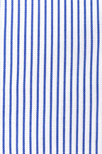 BORRELLI | Striped Twill Shirt | Dark Blue