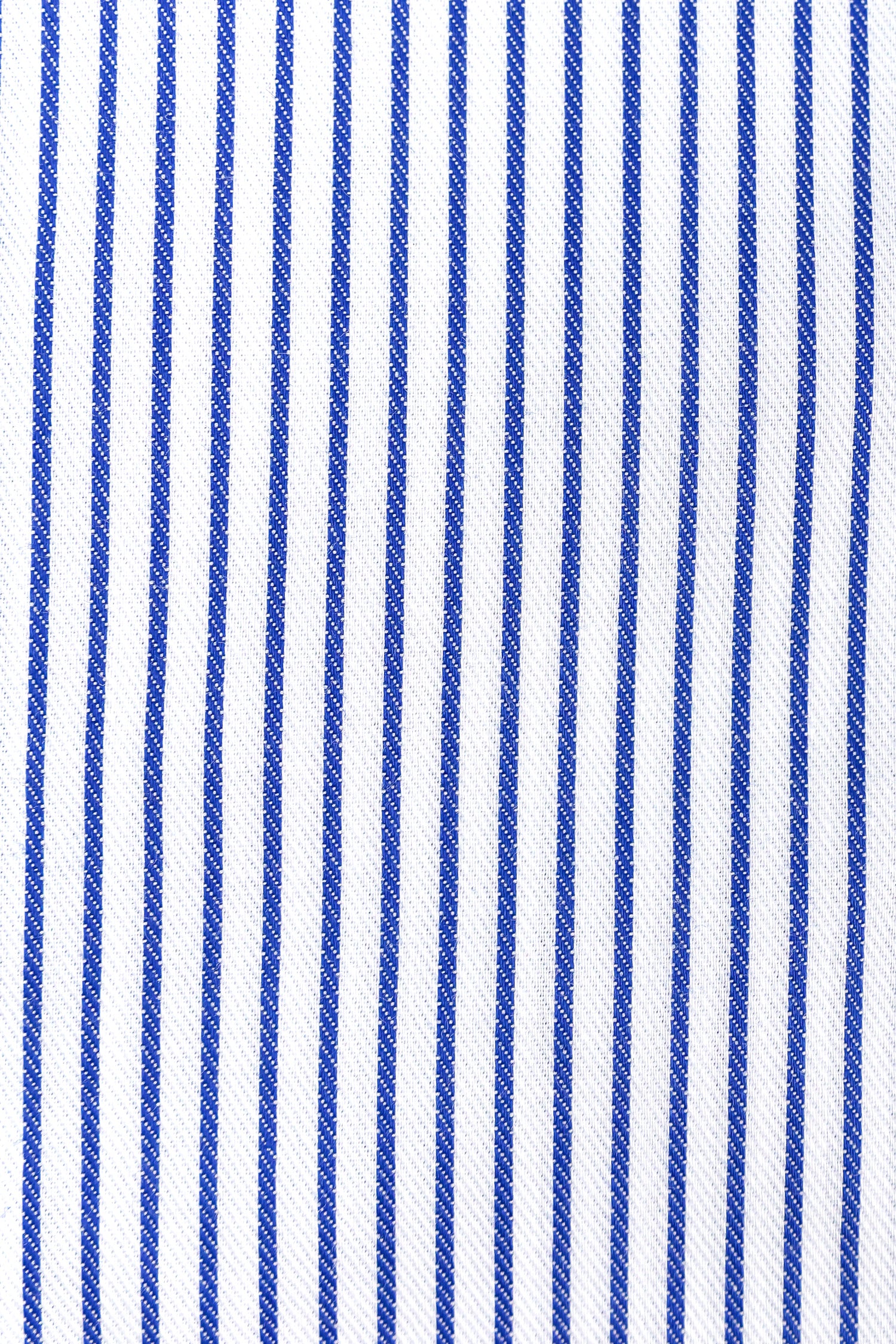 BORRELLI | Striped Twill Shirt | Dark Blue