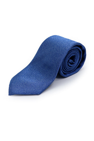 CANALI Blue Plain Textured Tie