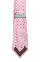 CANALI | Geometric Pattern Tie | Pink