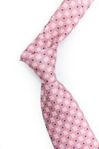 CANALI | Geometric Pattern Tie | Pink