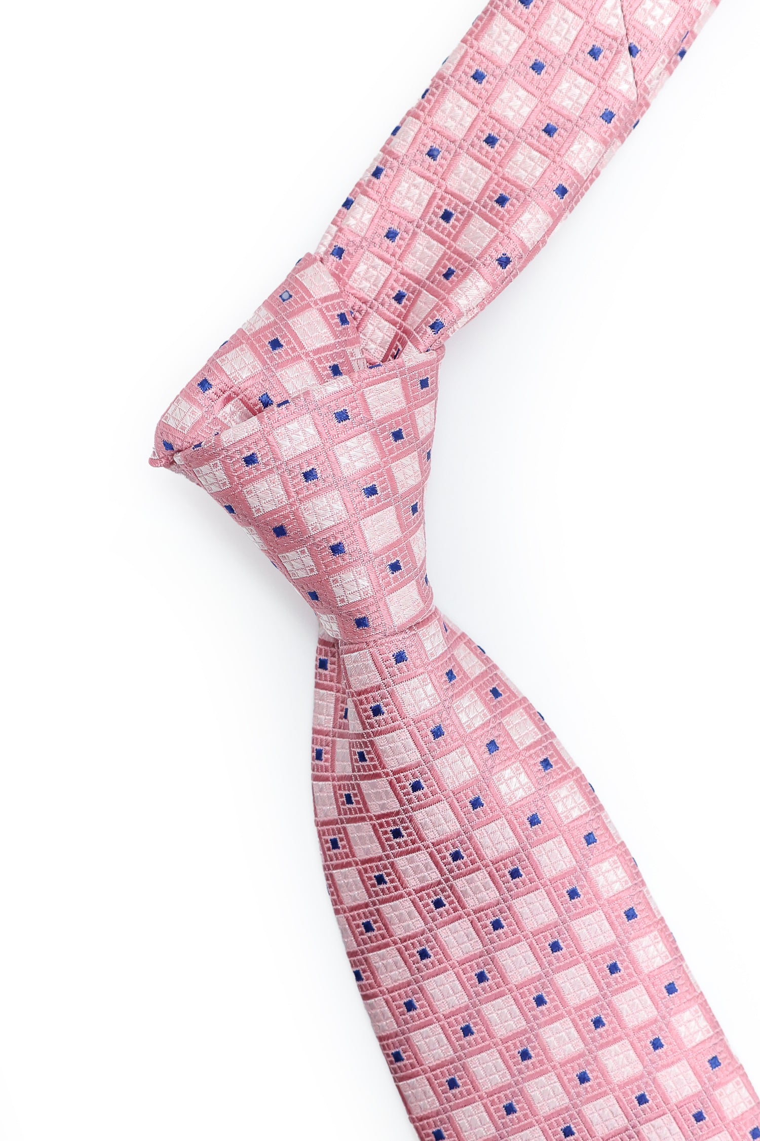 CANALI | Geometric Pattern Tie | Pink