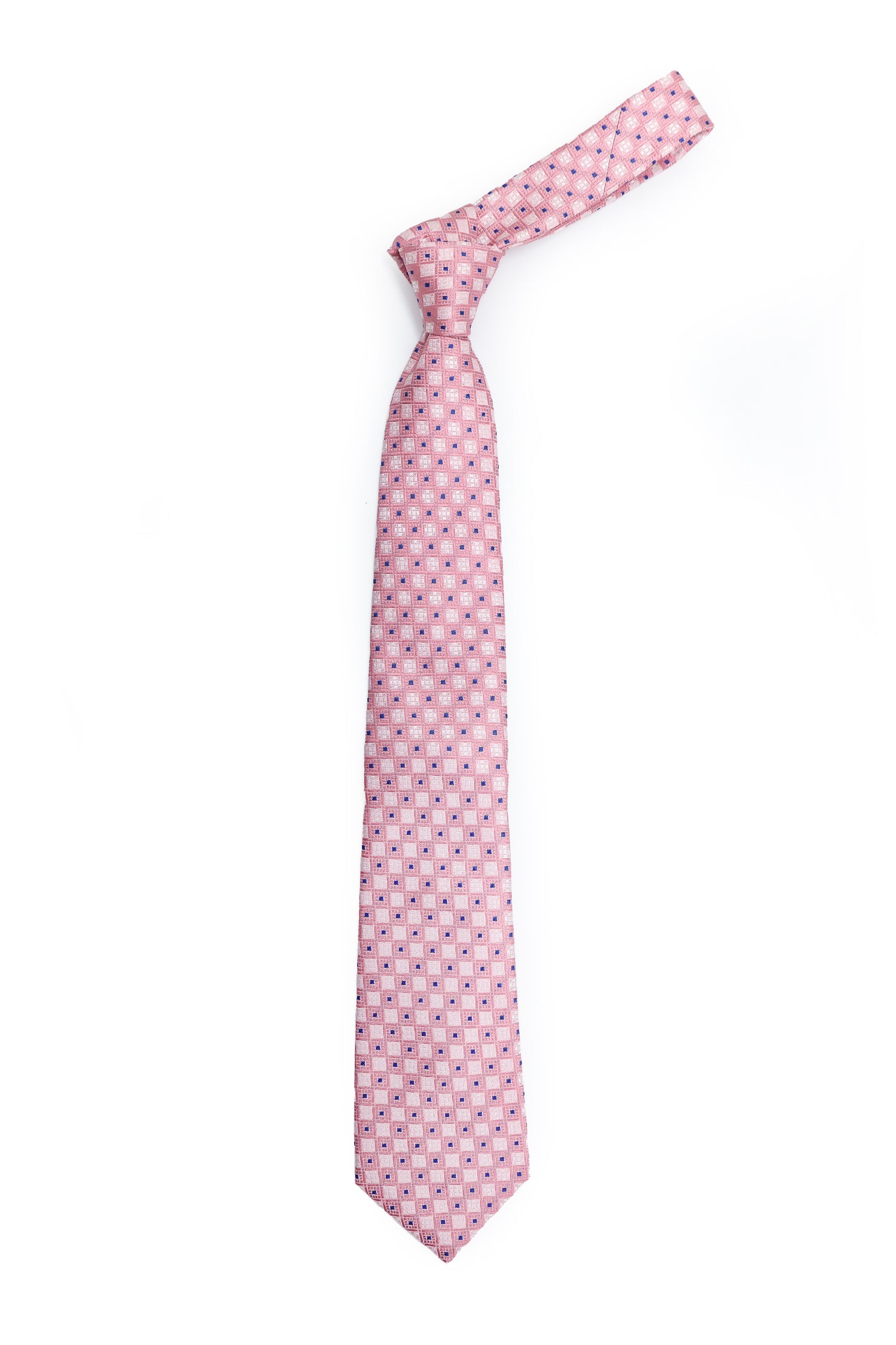 CANALI | Geometric Pattern Tie | Pink