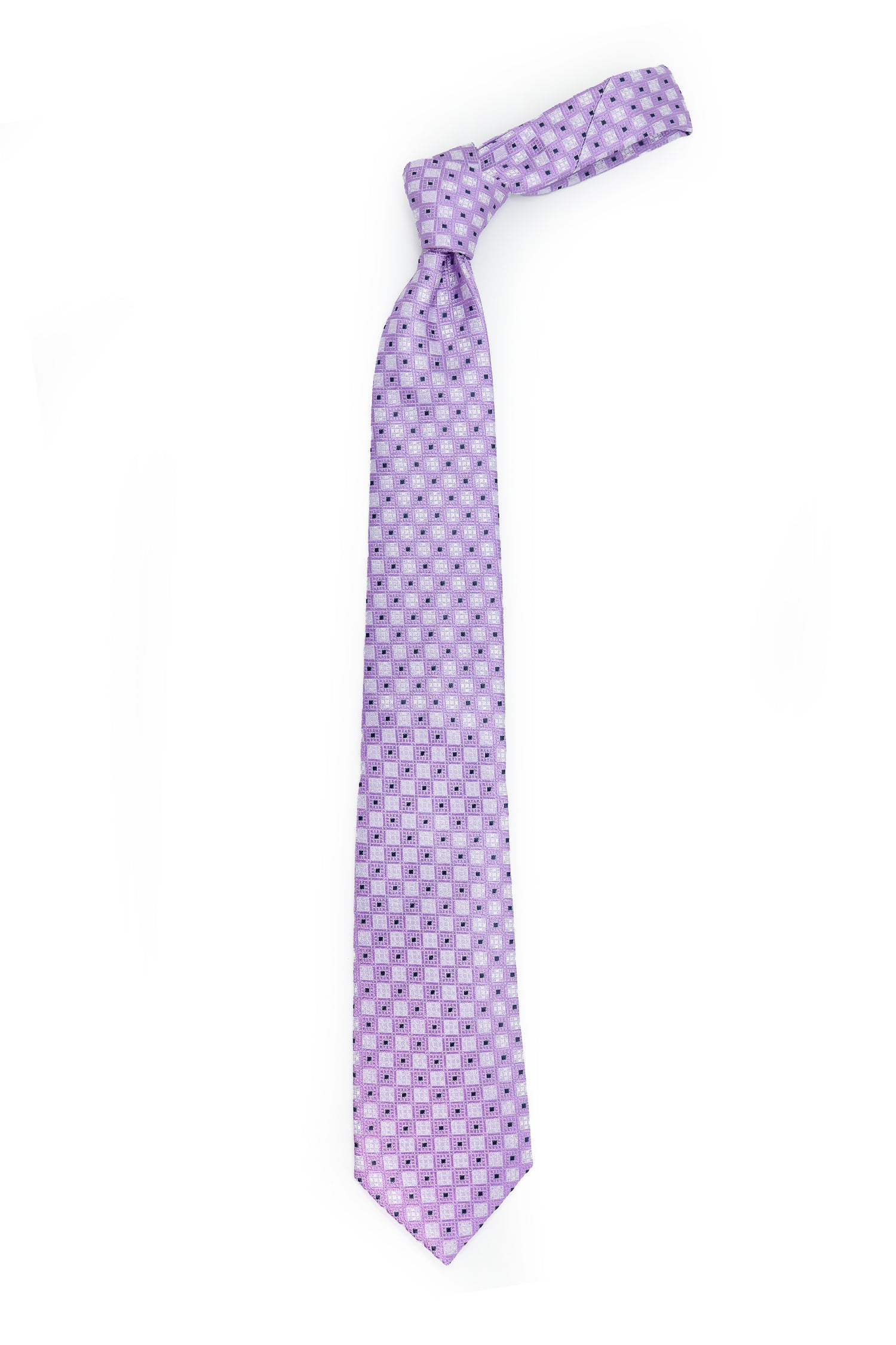 CANALI | Geometric Pattern Tie | Purple