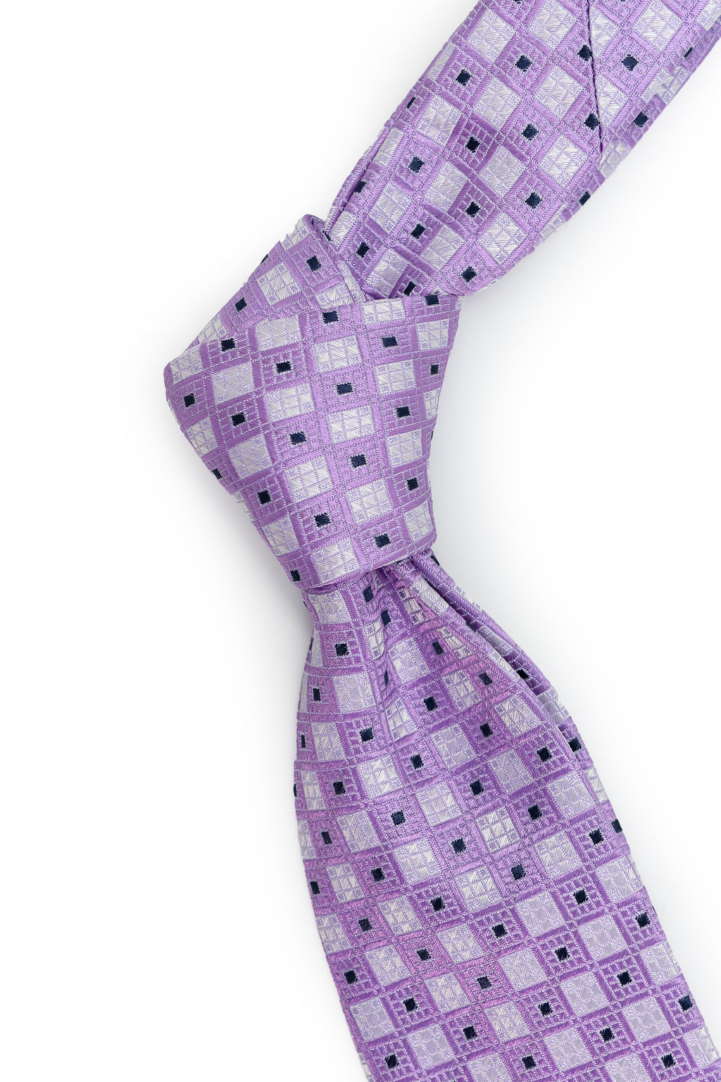 CANALI | Geometric Pattern Tie | Purple