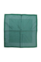 CANALI | Micro-Check Pocket Square | Green