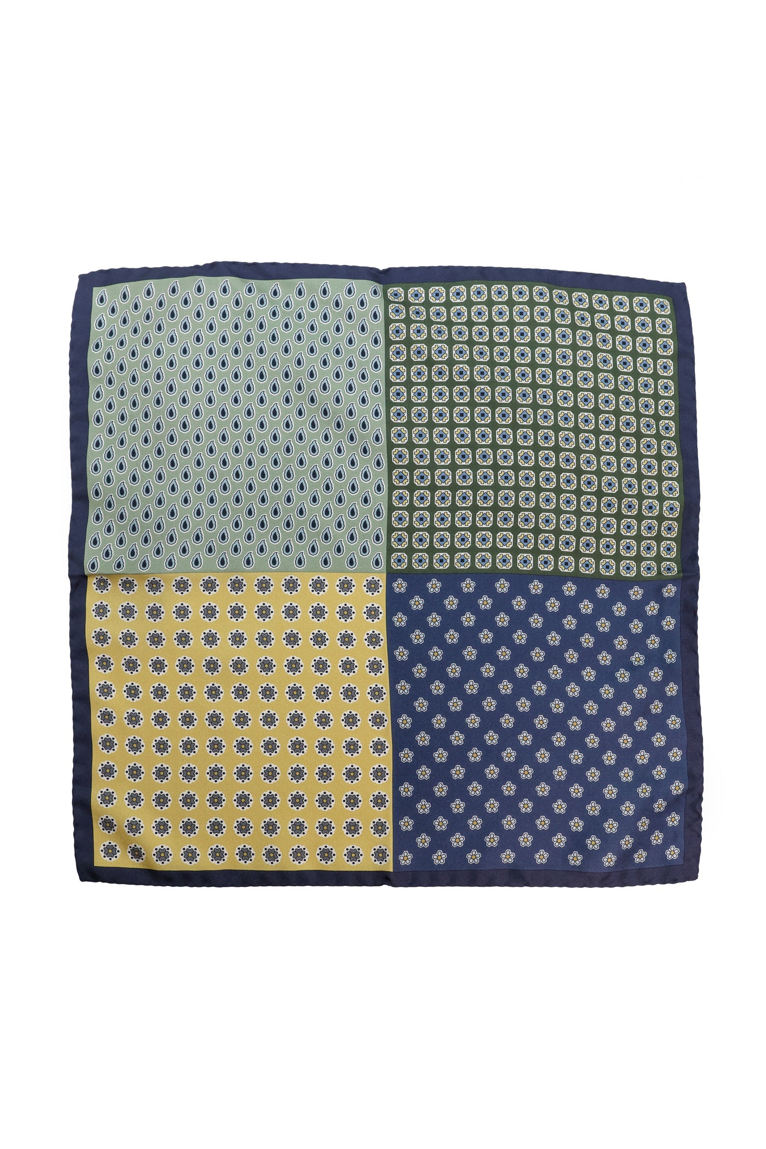 CANALI | 4-In-1 Pocket Square | Navy