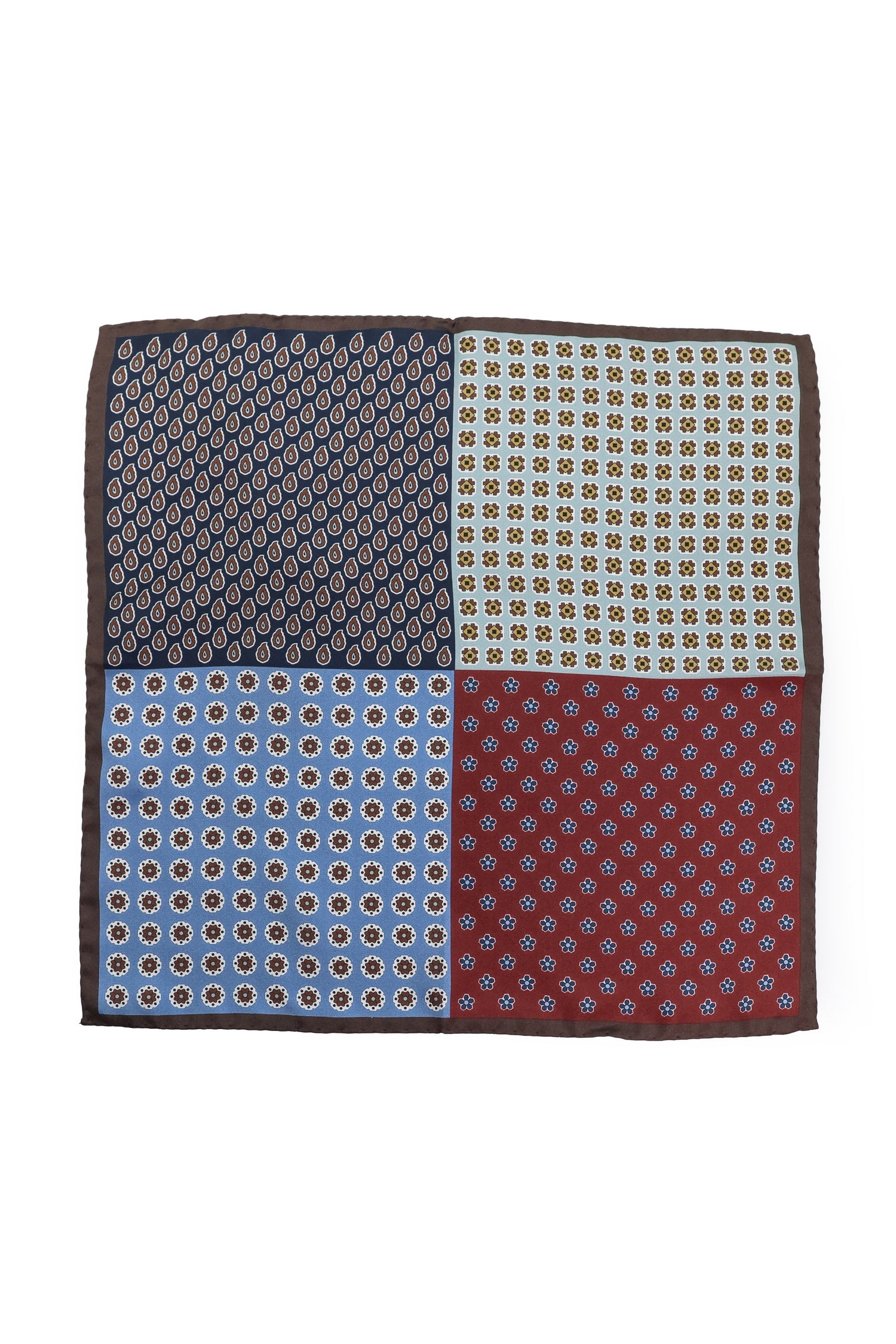 CANALI | 4-In-1 Pocket Square | Brown