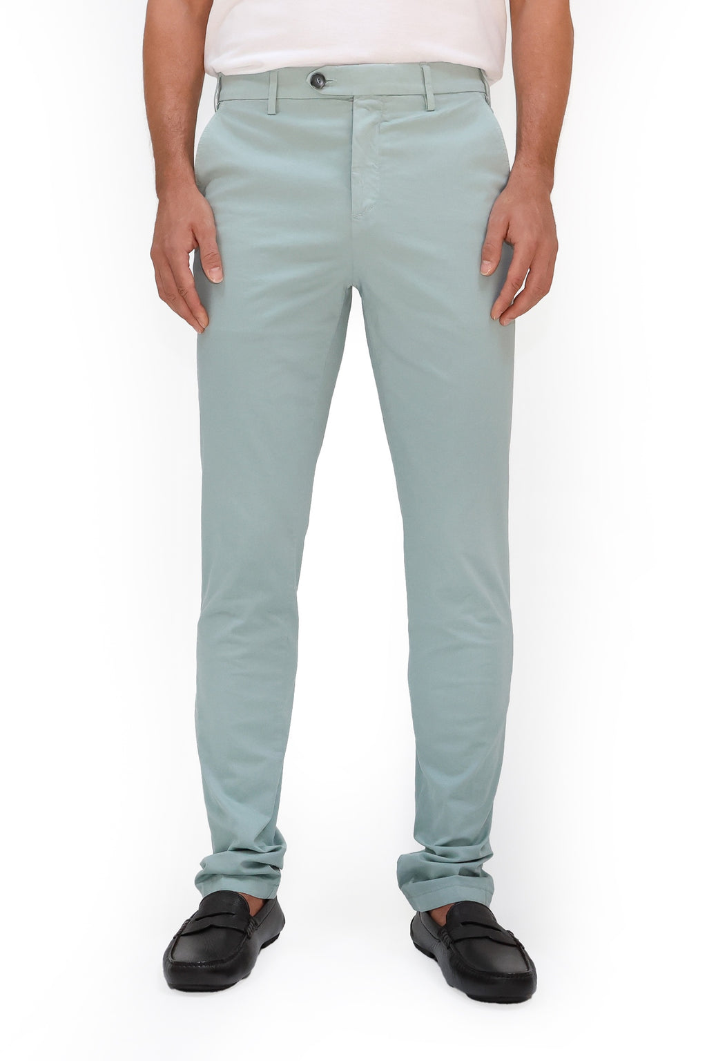 CANALI | Slim Leg Stretch Chino | Mint Green
