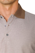 CANALI | 3-Button Polo | Brown