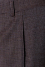 CANALI | Two-Tone 1 Pleat Trousers | Dark Brown