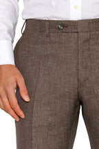 CANALI | Houndstooth Suit | Dark Brown