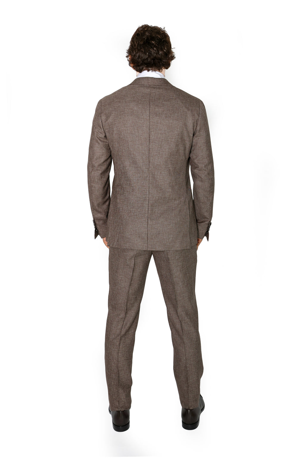 CANALI | Houndstooth Suit | Dark Brown