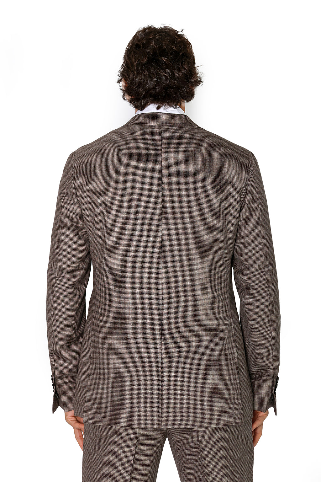 CANALI | Houndstooth Suit | Dark Brown