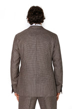 CANALI | Houndstooth Suit | Dark Brown